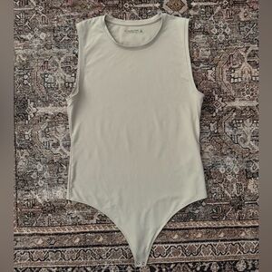 Abercrombie Beige Sleeveless Bodysuit